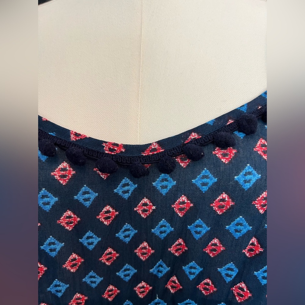 🆕 💙❤️🤍 NWOT WALLFLOWER Aztec Design Spaghetti Strap Dress | Women’s Sz M - Picture 3 of 10